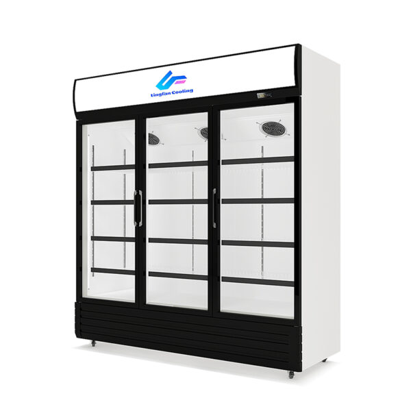 Commercial Upright Triple Glass Door Refrigerator