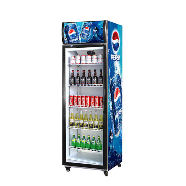 Commercial Single Glass Door Upright Freezer