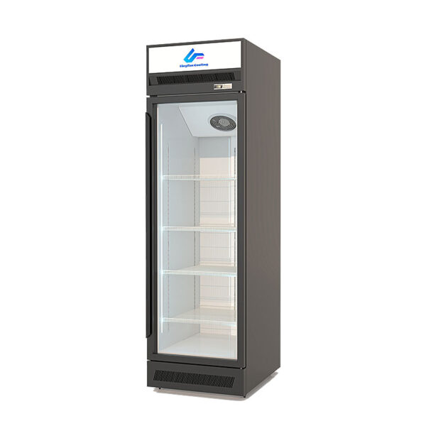 Luxury upper unit light box single-door freezer
