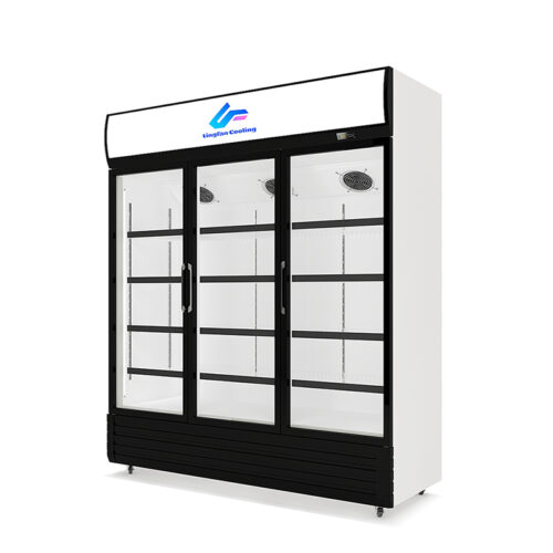 850L Upright Triple Glass Door Refrigerator