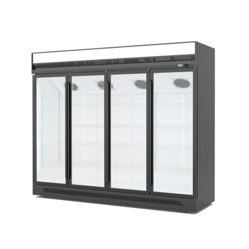 Commercial Glass Door Beverage Fridge Convenience Store Upright Freezer Supermarket Display Showcase