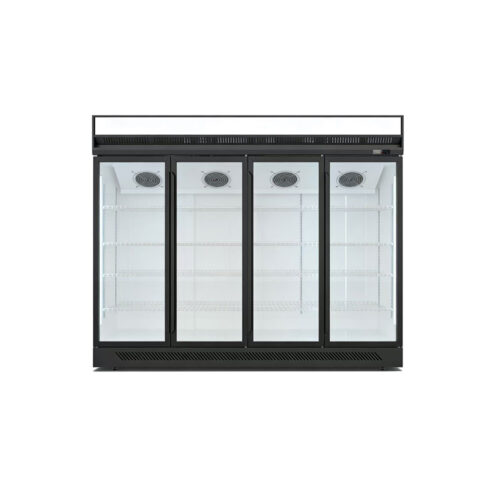 Upright Freezer for Convenience Store Commercial Display Refrigerator Glass Door Supermarket Showcase Beverage Fridge