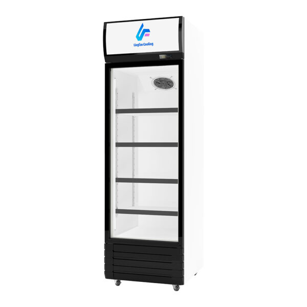 Commercial Small Vertical Glass Door Refrigerated Display Cabinet