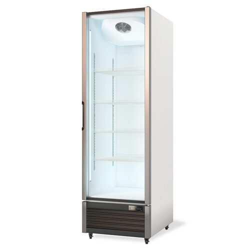 Deluxe Double Aluminum Single-Temperature Cabinet Freezer