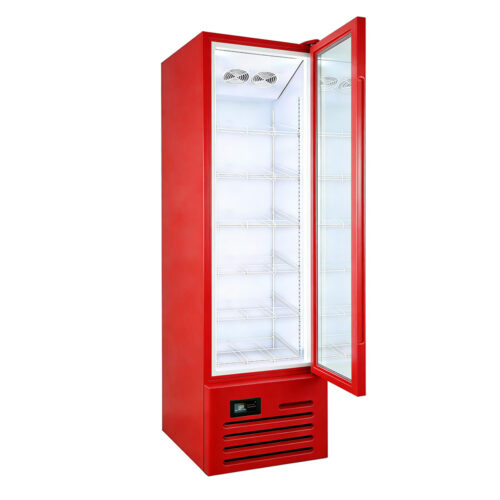 400L Refrigeration Upright Glass Door Display Freezer Energy Efficient with LED Lighting