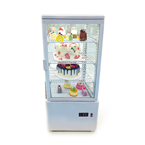 Commercial 360° Displpay Fridge Large Capacity Electric Power Source for Cake Store and Convenience Use