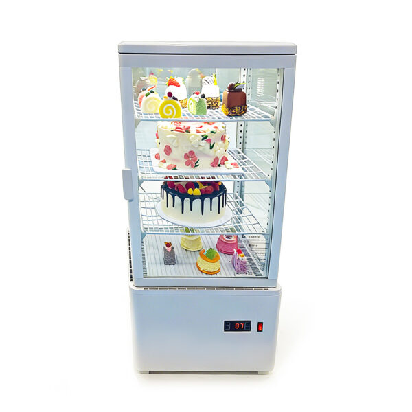 Commercial 360° Displpay Fridge Large Capacity Electric Power Source for Cake Store and Convenience Use