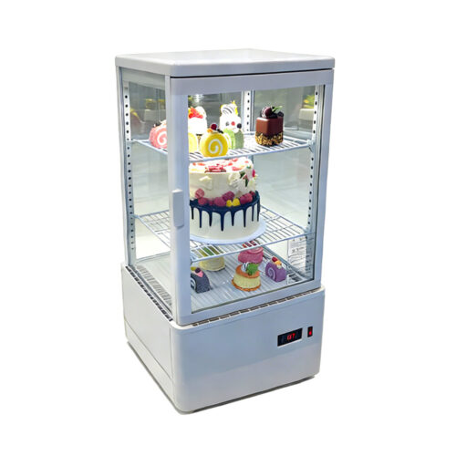 Commercial Air Cooling Cake Display Refrigerator Double Layer Bakery Showcase with Straight Glass Low Maintenance