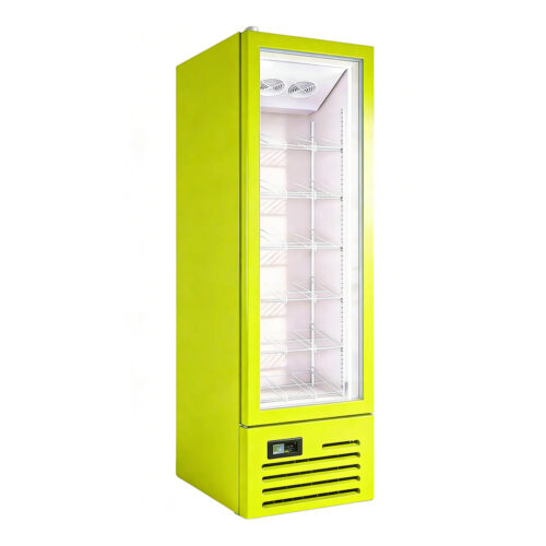 400L Upright Freezer Single-Temperature Decorative Beverage Refrigerator Drawer Modern Style Beverages Display Cabinet