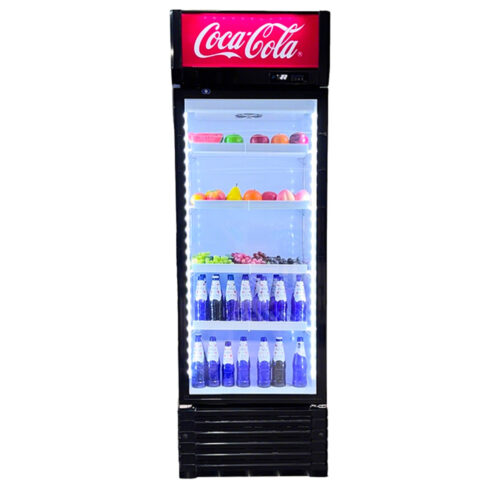 Commercial Refrigeration Equipment Display Freezer With Glass Door and Shelves Framework for Commercial Refrigerator