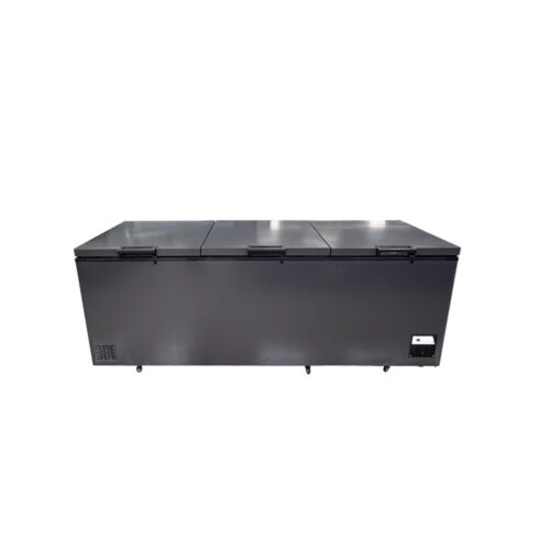 Large Capacity 3 Door Single-Temperature Air Cooling Chest Freezer for Commercial Frozen Food Storage