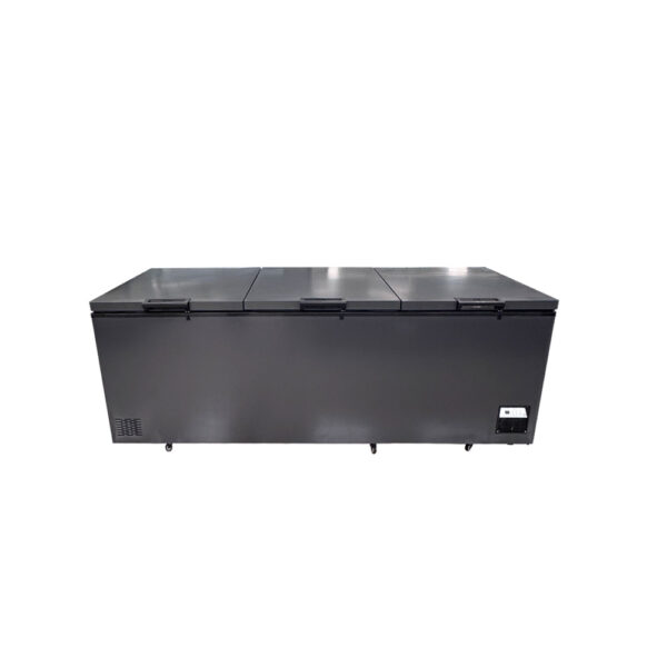 Large Capacity 3 Door Single-Temperature Air Cooling Chest Freezer for Commercial Frozen Food Storage