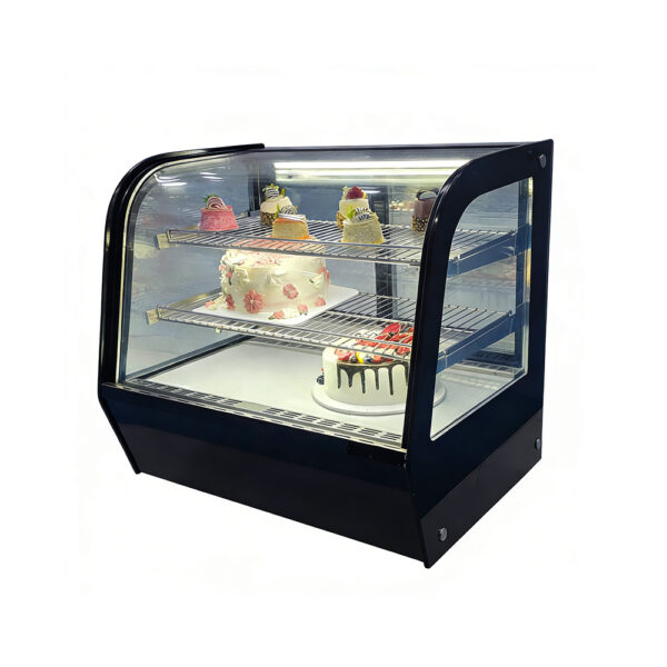 2-Door Commercial Countertop Cake Display Fridge  Energy-Saving Digital Control, Custom Logo Available for Cake Shop