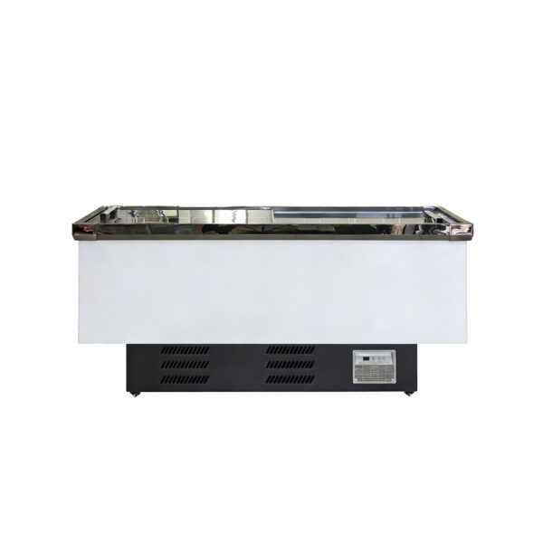 Commercial Single-Temperature Large Capacity Chest Island Deep Freezer Sliding Door Refrigeration Equipment Display