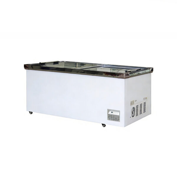 Commercial Sliding Door Chest Island Deep Freezer Single-Temperature Large Capacity Refrigeration Equipment Display