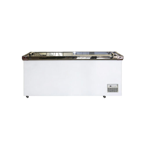 Large Capacity Commercial Single-Temperature Chest Island Deep Freezer Sliding Door Refrigeration Display Equipment