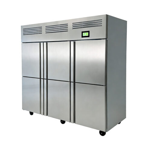 Commercial Stainless Steel 304 air Cooled Deep Freezing Meat Fish Freezer Upright Freezer for Kitchen