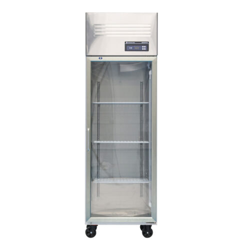 Commercial one Door Stainless Steel Upright Freezer Digital Control Refrigerator Hotel Kitchen Dual Temperature Refrigerator