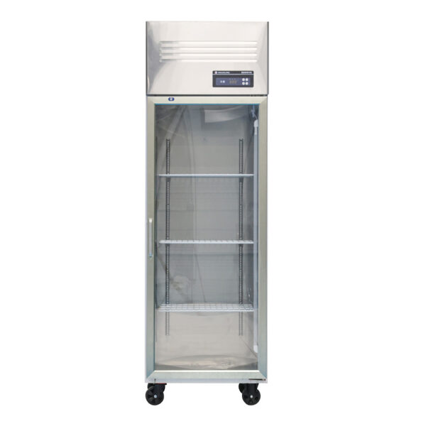 Commercial one Door Stainless Steel Upright Freezer Digital Control Refrigerator Hotel Kitchen Dual Temperature Refrigerator