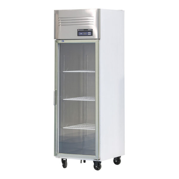 Commercial One Door Stainless Steel Upright Refrigerator Digital Control Dual Temperature Freezer for Hotel Kitchen